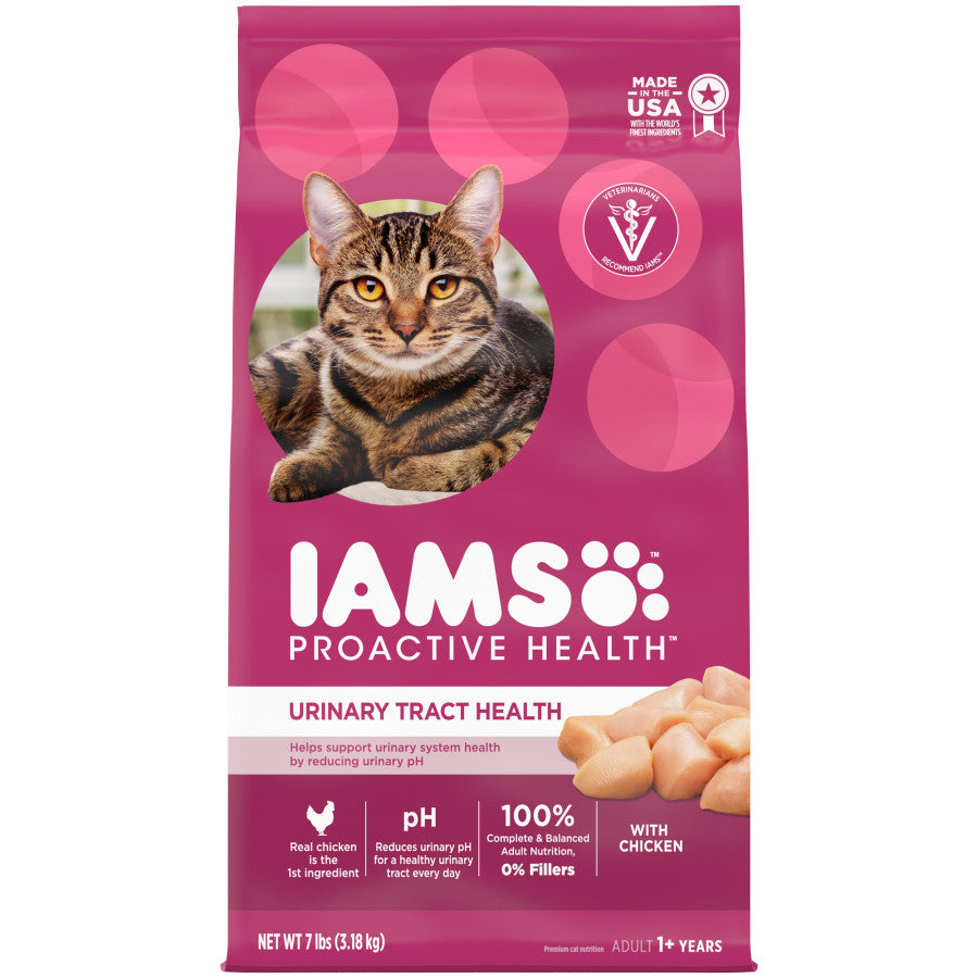 Iams Proactive Health Urinary Tract Health Dry Cat Food Chicken 7 Lb