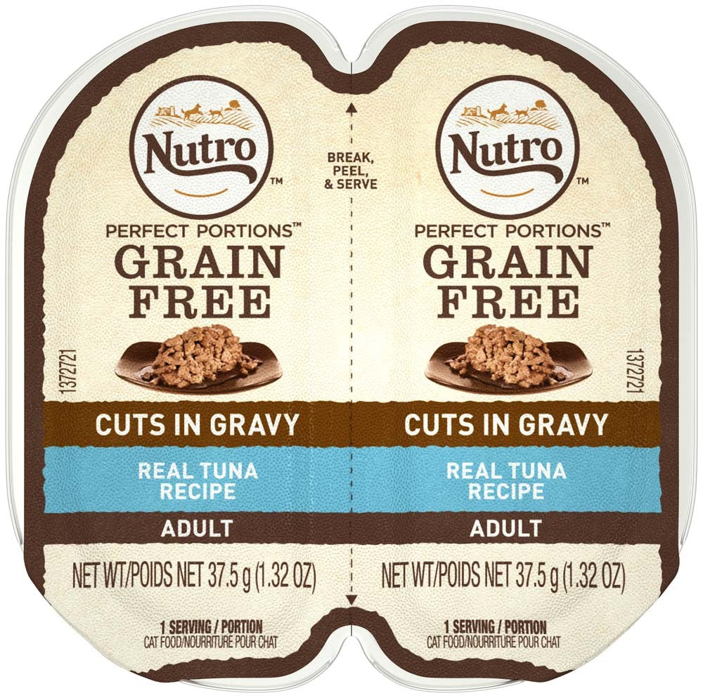 Nutro Products Perfect Portions Cuts In Gravy Tuna Recipe Cat Wet Food 24Ea-2.65 Oz; 24 Pk