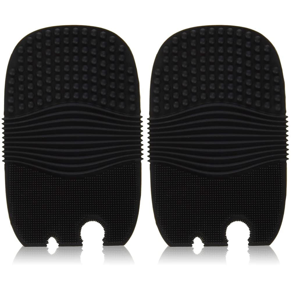 e.l.f. Cosmetics Makeup Brush Cleaning Glove, Cleaning Glove For Both Small & Large Makeup Brushes (Pack of 2)