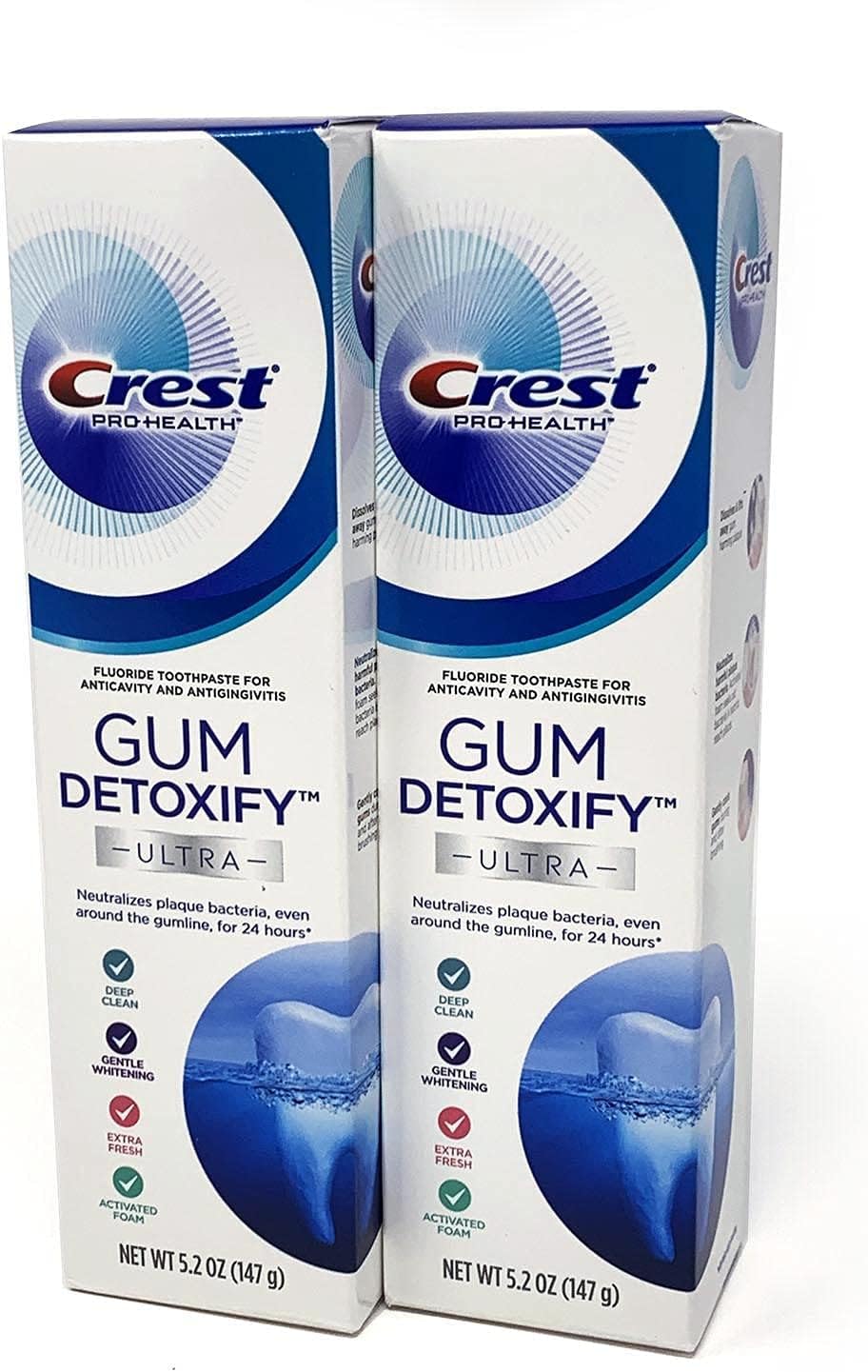 Crest Ultra Pro Health Gum Detoxify Tooth Paste (2-Pack)