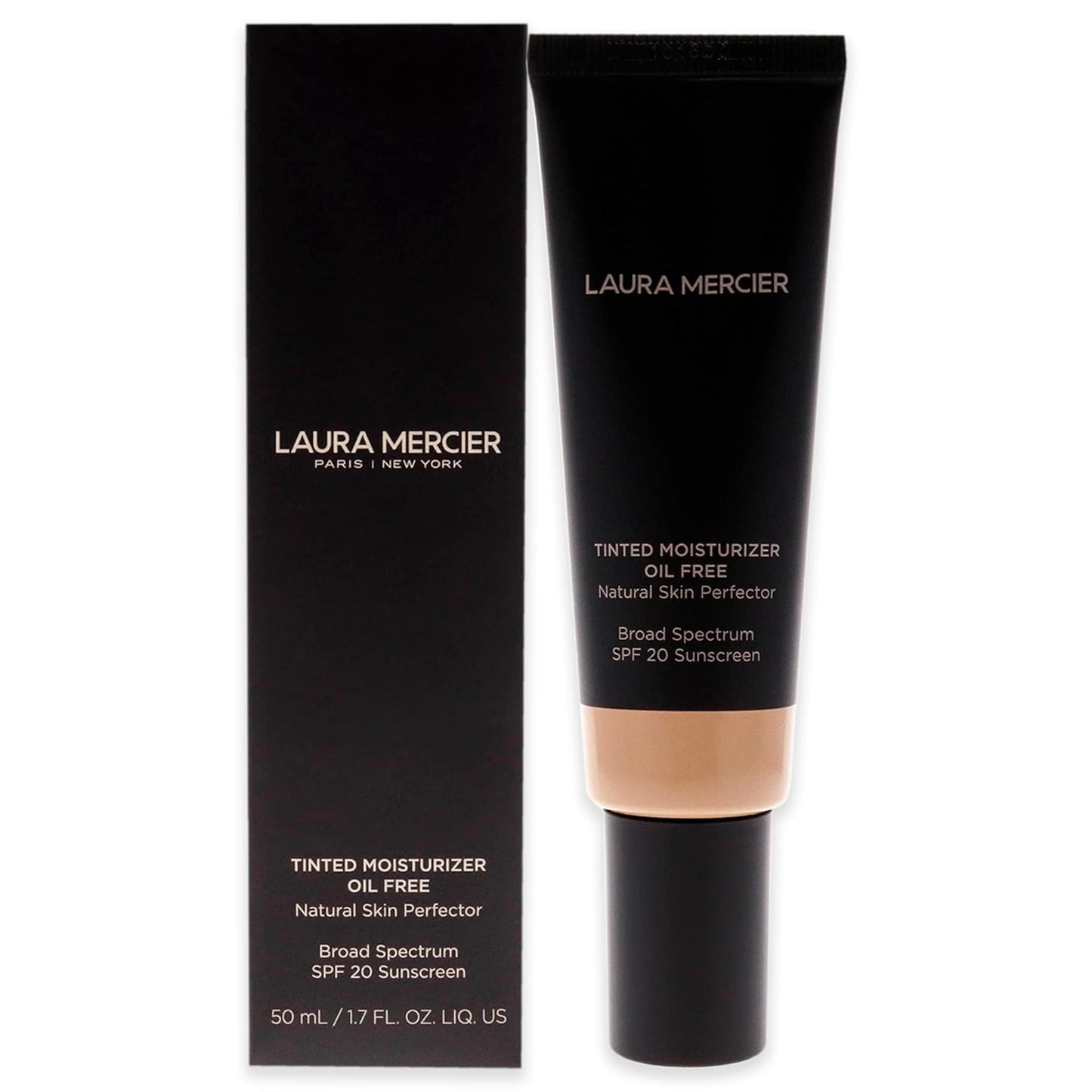 Laura Mercier Women's Oil Free Tinted Moisturizer SPF 20, 2N1 Nude, Tan, 1.7 oz/ 50 mL