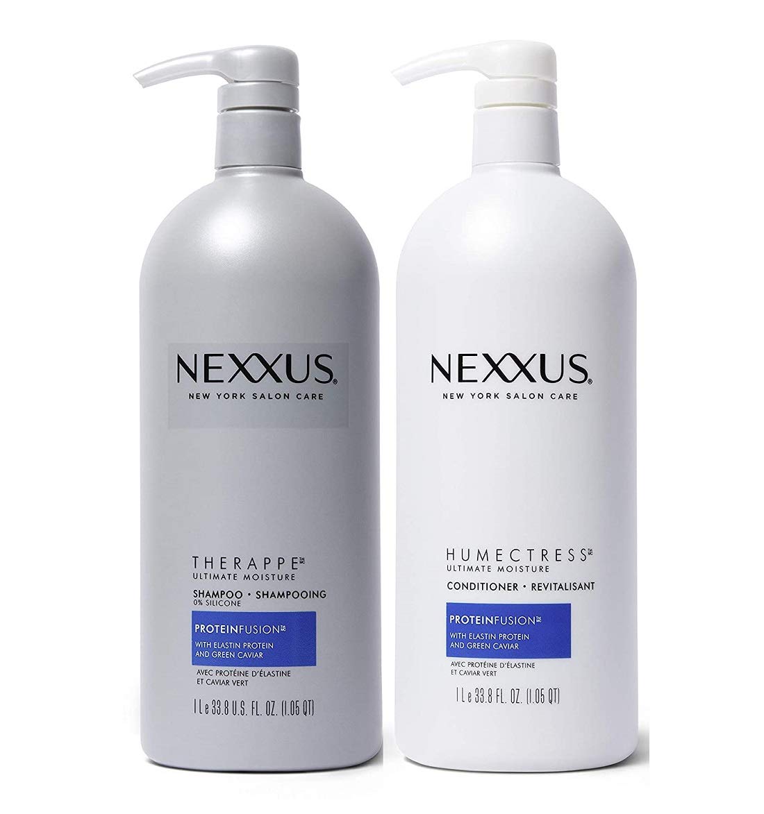 Nexxus Deep Hair Hydration Therappe Caviar Complex 33.8 floz and Humectress Caviar Complex Conditioner 33.8 floz