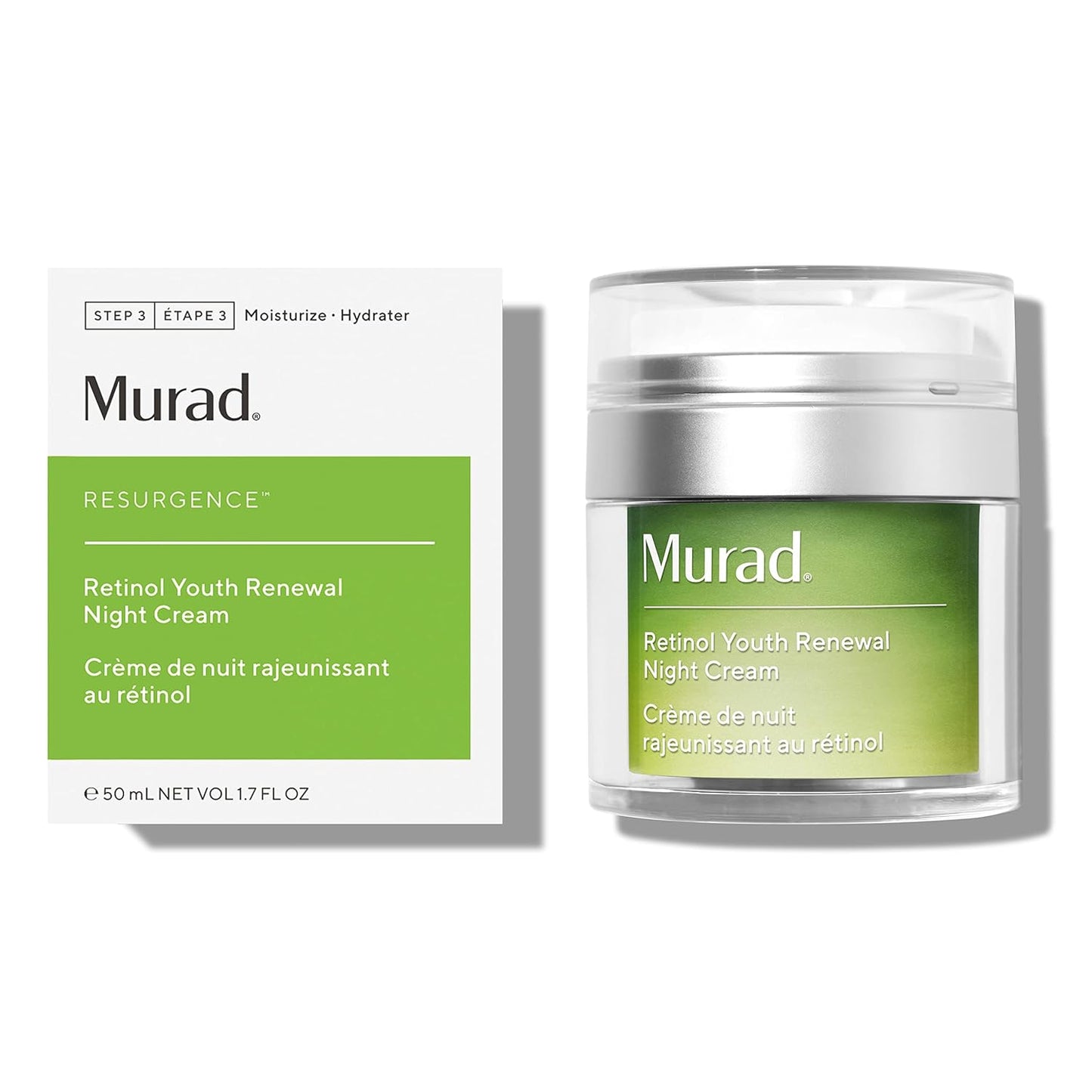 Murad Resurgence Retinol Youth Renewal Night Cream Ð Anti-Aging Face Cream for Lines and Wrinkles Ð Hydrating, Firming and Smoothing Skin Care Treatment, 1.7 Fl Oz