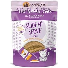Weruva Cat Slide N Serve Pate The Newly Feds Beef and Salmon Dinner 5.5oz. (Case Of 12)