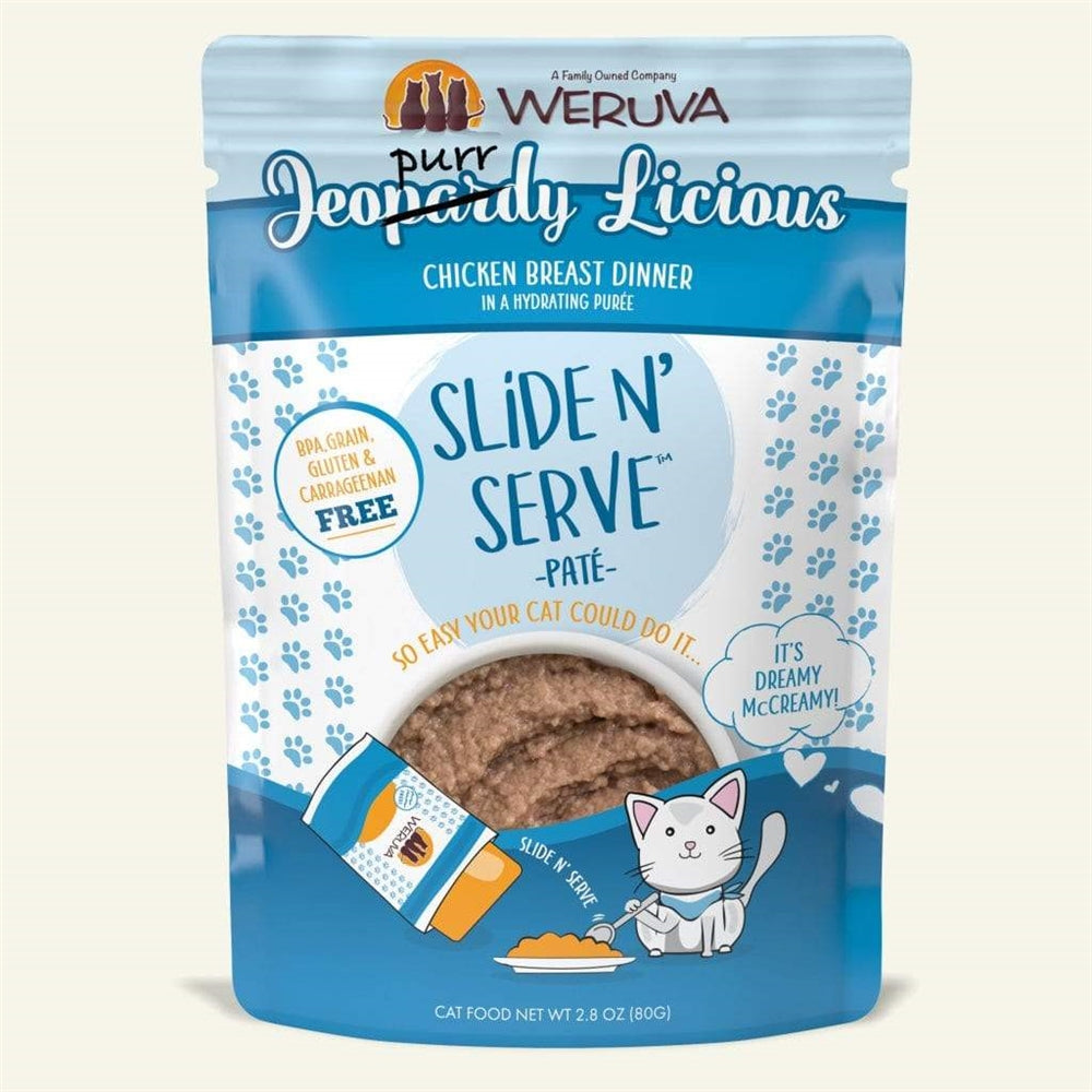 Weruva Cat Pates Jeopurrdy Licious Chicken Breast Dinner 2.8oz. (Case Of 12)