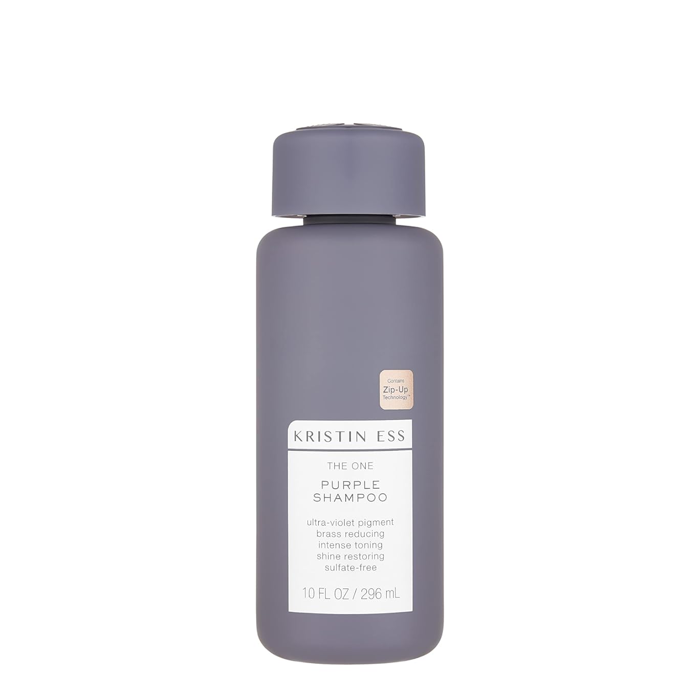 Kristin Ess Hair The One Purple Shampoo for Toning Blonde Hair - Neutralizes Brass + Yellow Tones, Shine Restoring - Sulfate, Silicone and Paraben Free, Color + Keratin Safe, 10 fl. oz.
