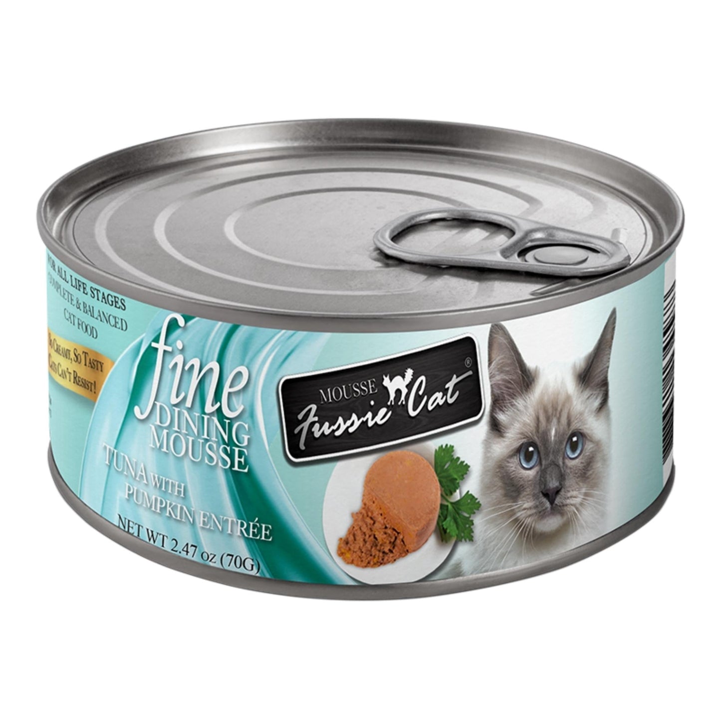 Fussie Cat Fine Dining Mousse Tuna with Pumpkin 2.47oz.
