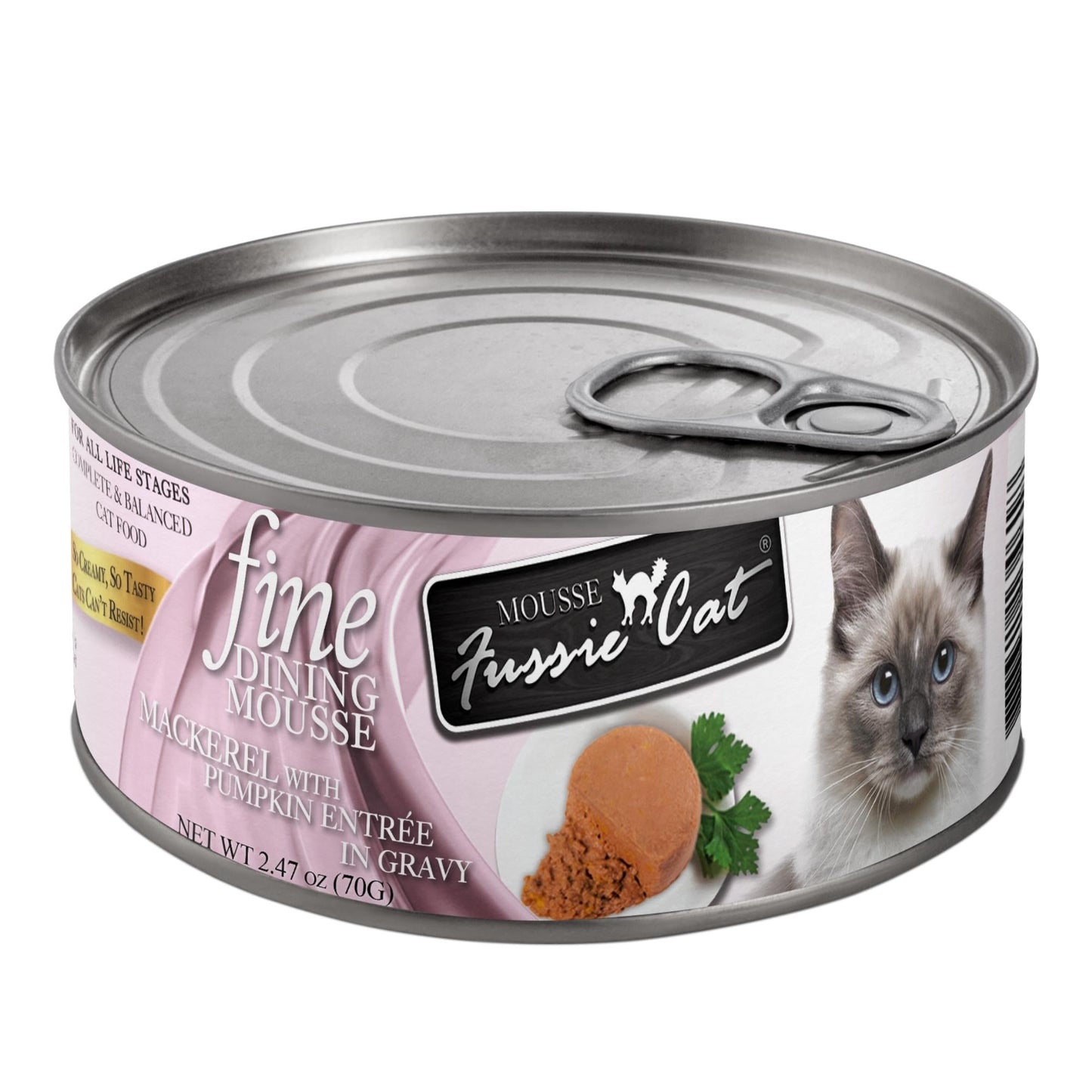 Fussie Cat Fine Dining Mousse Mackerel with Pumpkin 2.47oz.