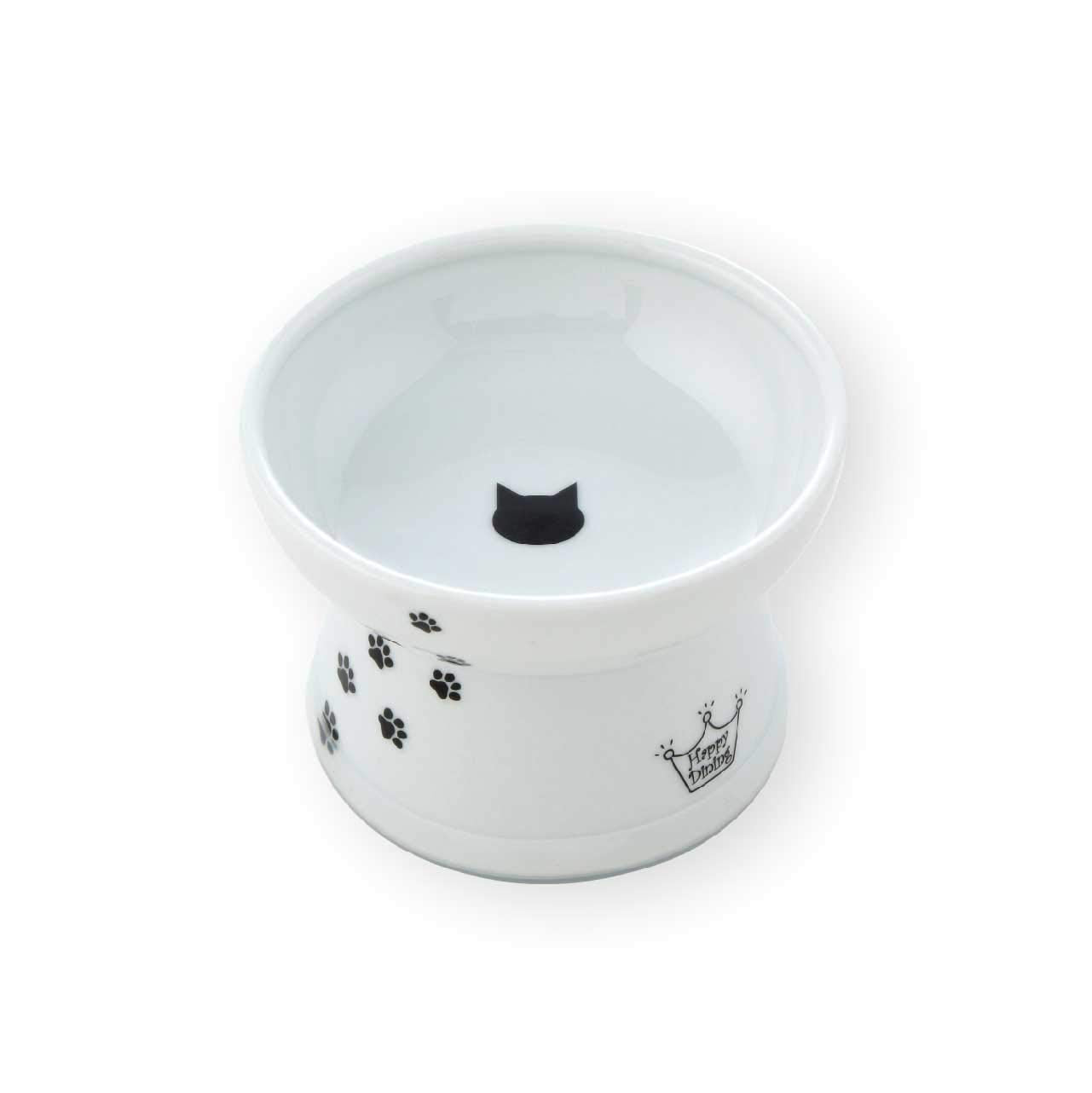 nekoichi Happy Dining Cat Food Bowl Ceramic w/ anti-slip silicone DC-0703-SC02