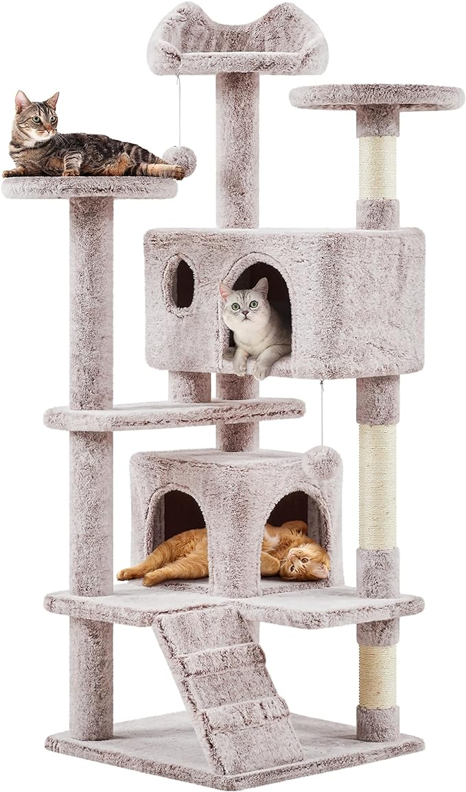54in Cat Tree Tower Condo Furniture Scratch Post for Kittens Pet House Play