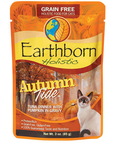 Earthborn Cat Grain-Free Autumn Tide Tuna Dinner in Gravy Pouch 3oz, (Case of 24)