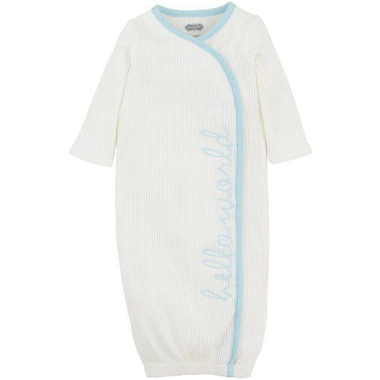 Mud Pie Blue Hello World Gown