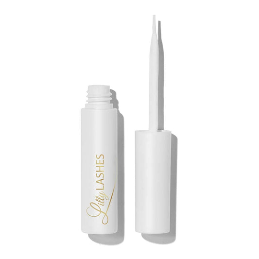 Lilly Lashes Clear Eyelash Glue, Brush On Lash Glue for False Eyelashes, Eyelash Extension Glue for Fake Eyelashes and Natural, Wispy Lashes, Clear Glue Lash Brush, Latex Free Lash Supplies