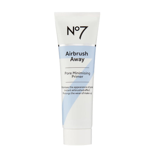 No7 Airbrush Away Pore Minimizing Facial Primer - Lightweight, Matte Primer & Pore Minimizer for Face - Makeup Primer for Oily Skin (30ml)