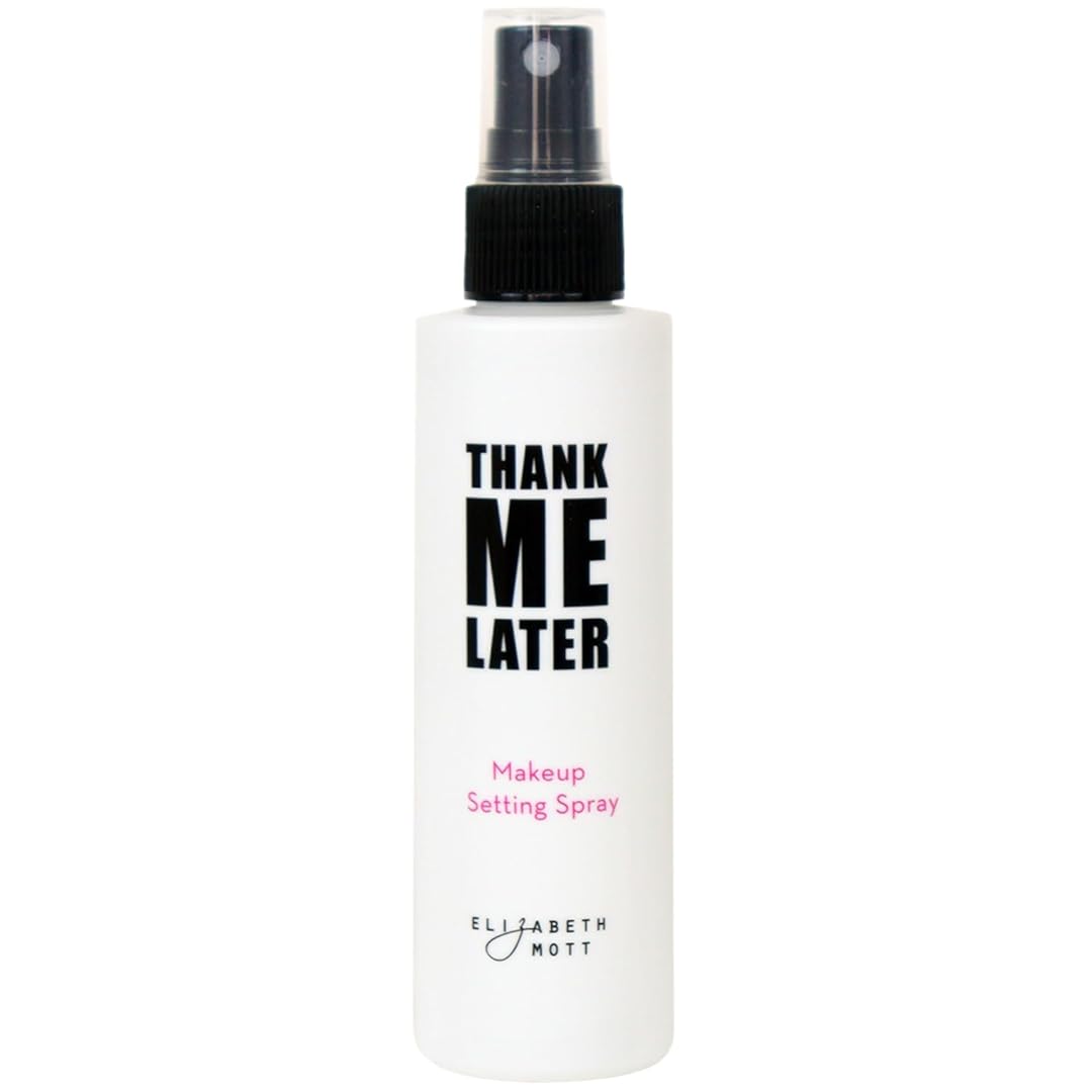 Elizabeth Mott Thank Me Later Face Makeup Setting Spray for Oily Skin-Weightless, Hydrating, Matte Dewy Glow Finishing Spray-Cruelty Free Long-Lasting Power Grip Formula,95ml