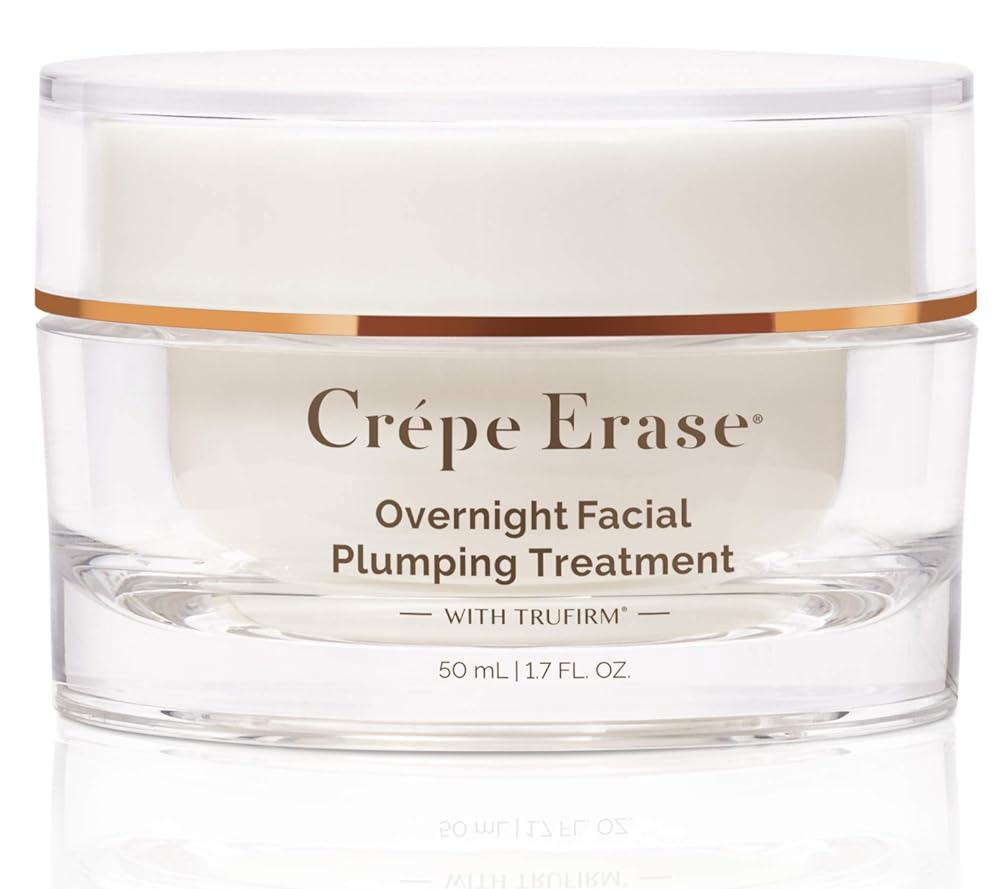 Crepe Erase Advanced , Overnight Plumping Facial Treatment With Trufirm Complex & 9 Super Hydrators , 1.7 Oz