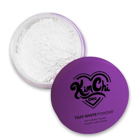 KimChi Chic Beauty That White Powder, Mattifying Makeup Setting Powder for All Skin Types