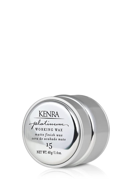 Kenra Platinum Working Wax 15 | Matte Finish Styler | Provides Medium, Flexible Hold | Non-Greasy | Cr�me-Based Formula To Texturize & Mold Styles | All Hair Types