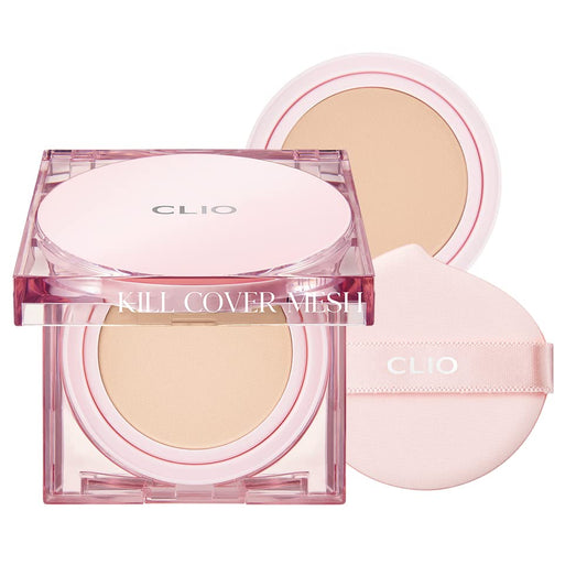 CLIO Kill Cover Mesh Glow Cushion Refill Included (15g*2, 3 LINEN)