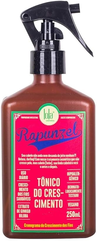Lola Brasil Linha Rapunzel Tonico De Crescimento 250 Ml Rapunzel Collection - Growth Formula 8.45 Fl Oz