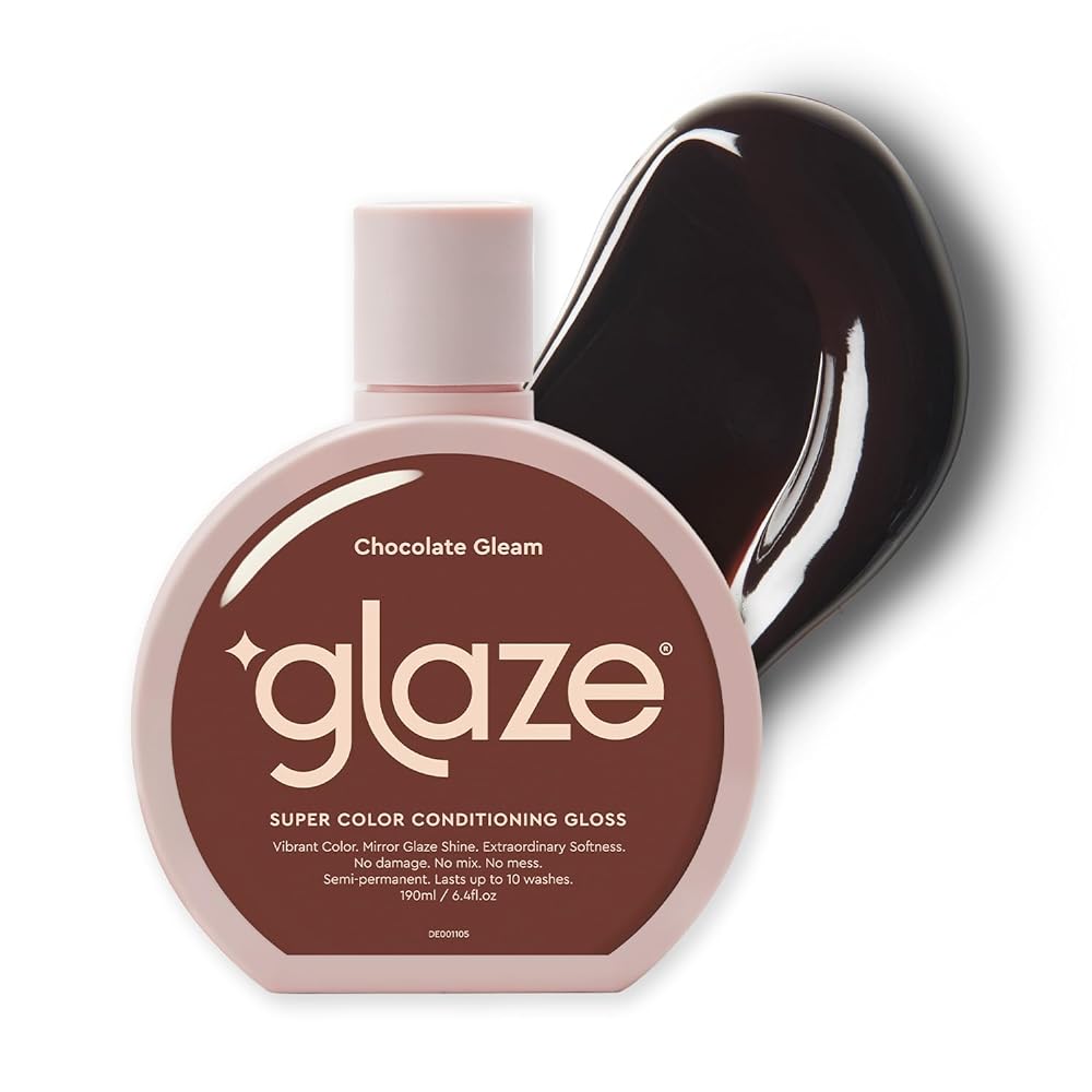 glaze Super Color Conditioning Gloss 6.4fl.oz (2-3 Hair Treatments) Award Winning Hair Gloss Treatment & Semi-Permanent Hair Dye. No mix, no mess hair mask colorant - guaranteed results in 10 minutes