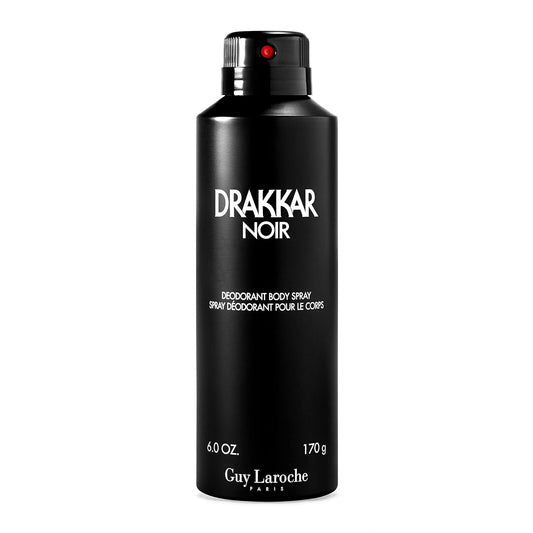 PARFUMS GUY LAROCHE Drakkar Noir - Original Vintage Fragrance Mist Blend For Men - Fresh, Classic MenÕs Evening Scent - Long Lasting Amber Fougere Aroma With Spicy And Citrus Notes - 6 Oz Body Spray