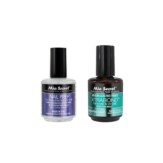Mia Secret Professional Nail Prep pH Balance Dehydrator & XtraBond Acid-Free Primer 0.5 oz +