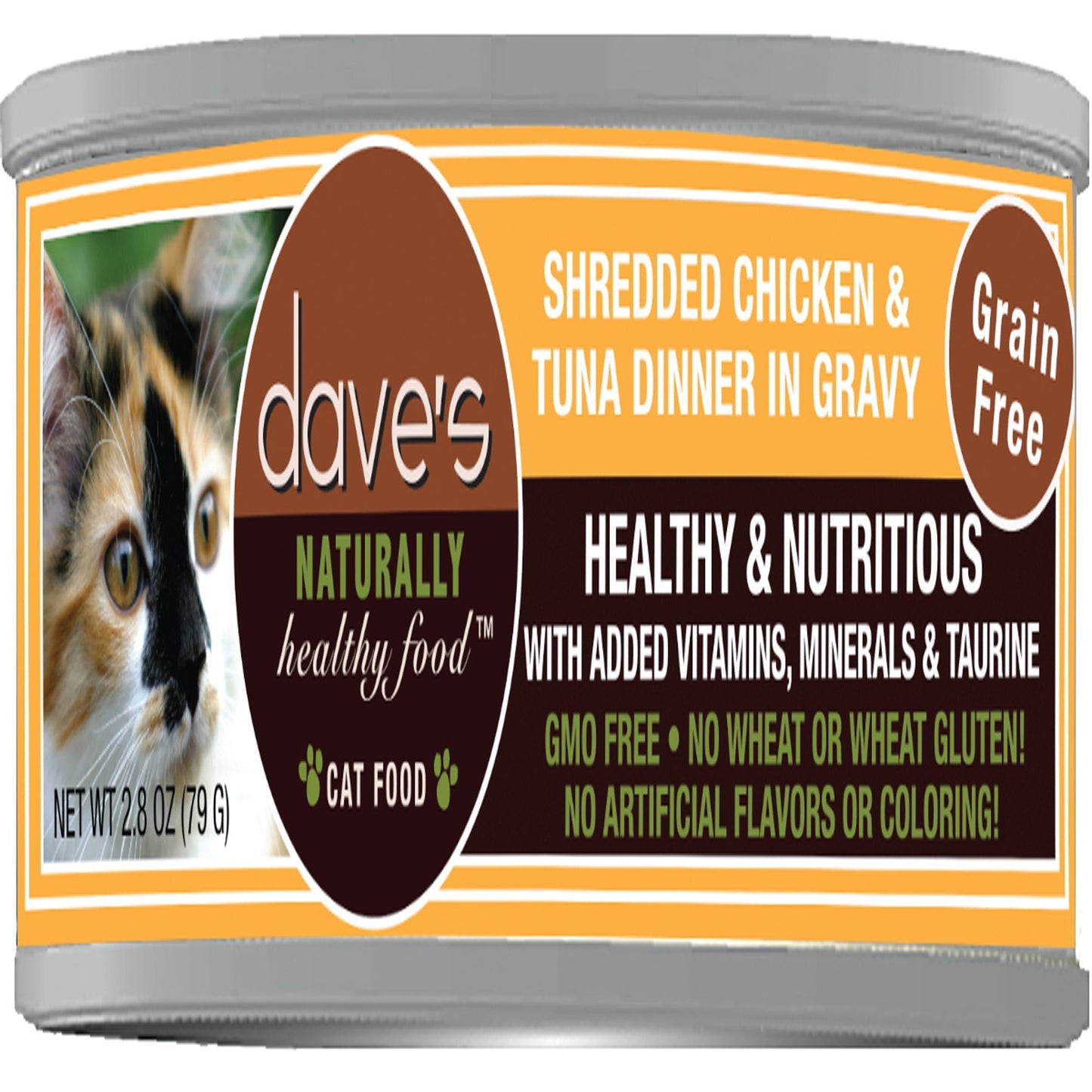 Dave's Cat Grain Free Shredded Chicken N Tuna 2.8oz. (Case Of 24)