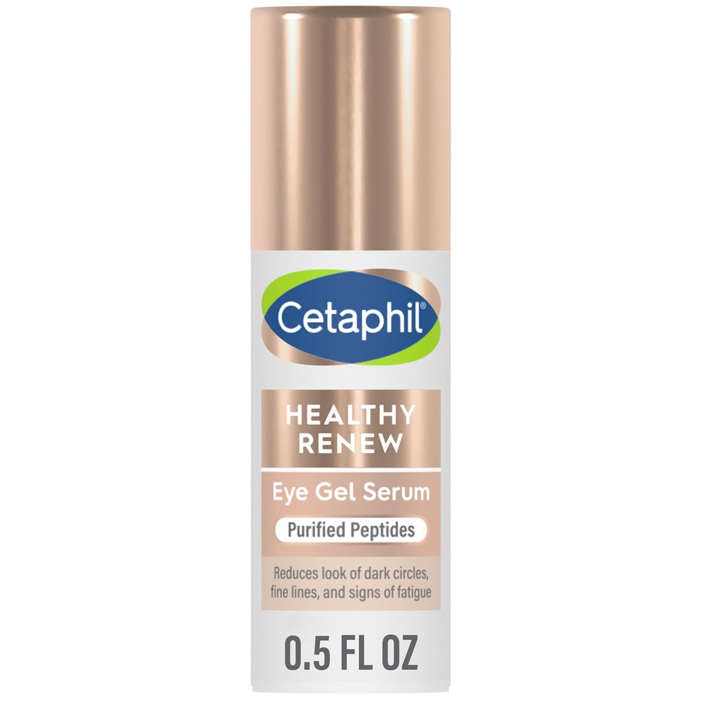 Cetaphil Hydrating Eye Gel Serum, 0.5 Oz - Reduces Dark Circles & Wrinkles, 24Hr Under Eye Cream, Retinol Alternative Peptide for Sensitive Skin