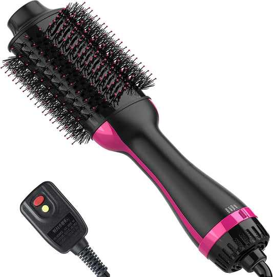 Hair Dryer Brush Blow Dryer Brush in One, Dimecano 4 in 1 One Step Hair Dryer and Styler Volumizer, Professional Hot Air Brush with Negative Ion Anti-frizz Blowout for Drying, Straightening, Salon