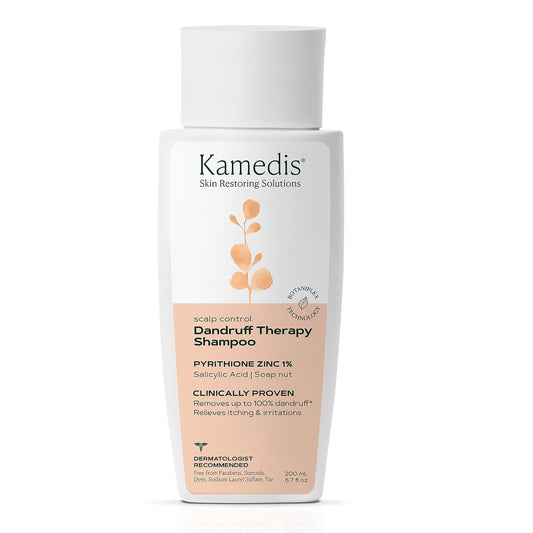 Kamedis Anti-Dandruff Shampoo for Sensitive Scalp and Seborrheic Dermatitis, Cruelty-Free, Paraben-Free, 6.7 oz