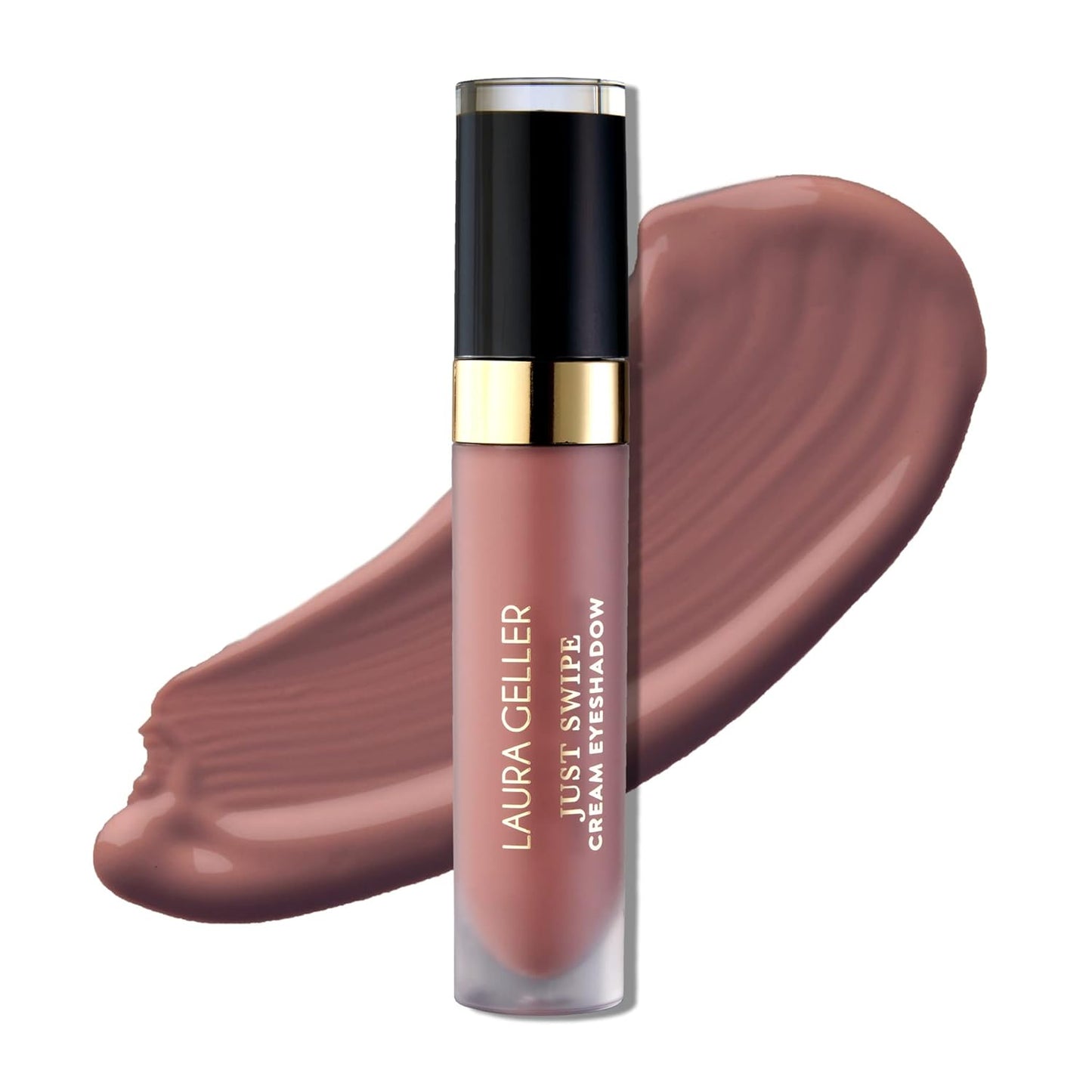 LAURA GELLER NEW YORK Just Swipe Liquid Eyeshadow - Mauve - Cream-to-Powder - Lightweight Crease-Proof Velvety Color - Long-Lasting Finish