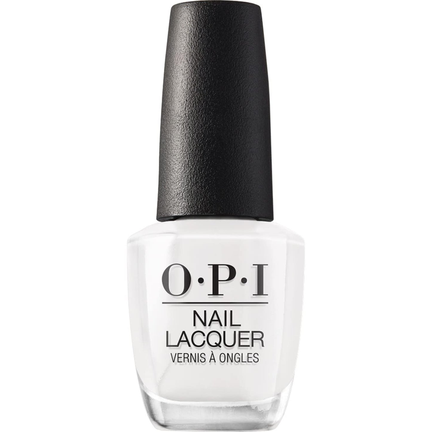 OPI Nail Lacquer, Opaque & Vibrant Cr�me Finish White Nail Polish, Up to 7 Days of Wear, Chip Resistant & Fast Drying, Alpine Snow, 0.5 fl oz