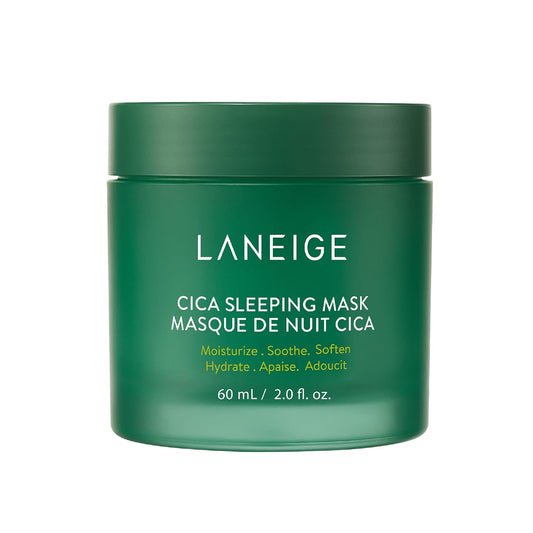 LANEIGE Hypoallergenic Cica Sleeping Mask: Hydrate, Nourish, and Soothe Stressed Skin, 2.0 fl. oz.(Packing may vary)