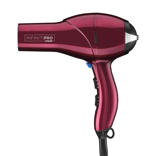 INFINITIPRO BY CONAIR Hair Dryer, 1875W Salon Performance AC Motor Hair Dryer, Conair Blow Dryer, Burgundy