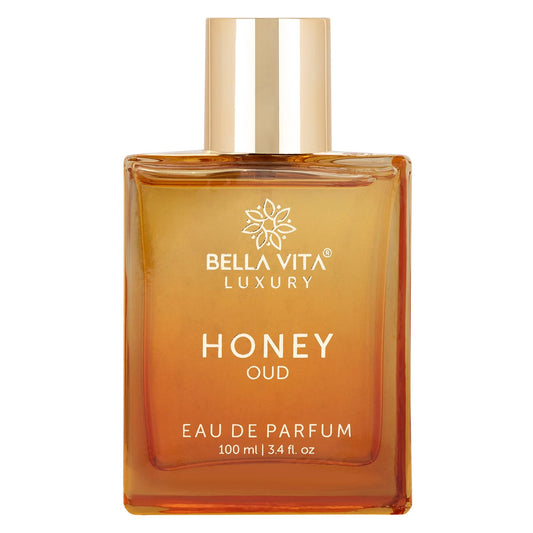 Bella Vita Luxury Honey Oud Eau de Parfum, Patchouli, Vanilla, Bergamot, Floral & Spicy + Made with Clean & Vegan Essentials Oils + Cruelty Free