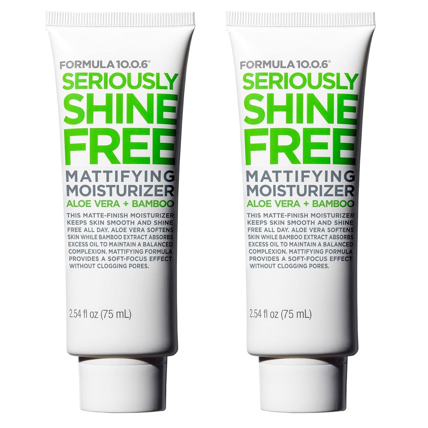 FORMULA 10.0.6 2 pack Seriously Shine Free Mattifying Moisturizer