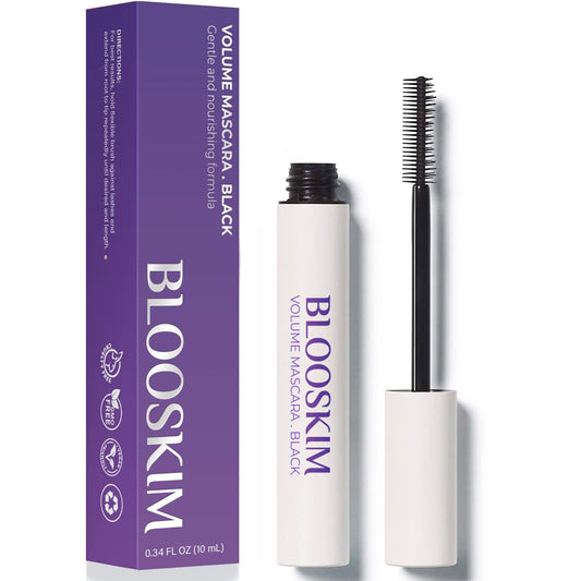 Mascara for Older Women 60 Plus, Prime Mascara, Lengthening & Strengthening Lash Mascara for Mature Women, Volumizing, Long Stay, Hypoallergenic Waterproof Mascara for women over 50 - Black 0.34 FL OZ