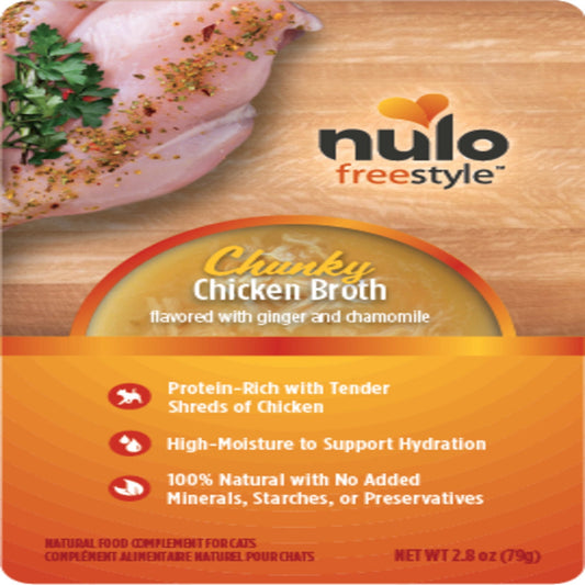 Nulo FreeStyle Chunky Broths Wet Cat Food Chicken; 24ea-2.8 oz