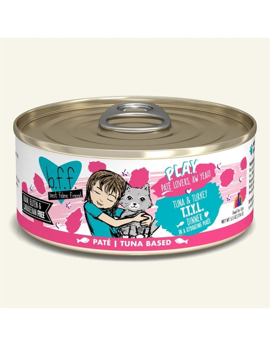 BFF Cat Play Tuna and Turkey T.T.Y.L. Dinner 5.5oz. (Case Of 8)