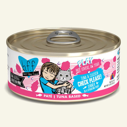 BFF Cat Play Tuna and Chicken Check Please! Dinner 5,5oz,(Case Of 8)