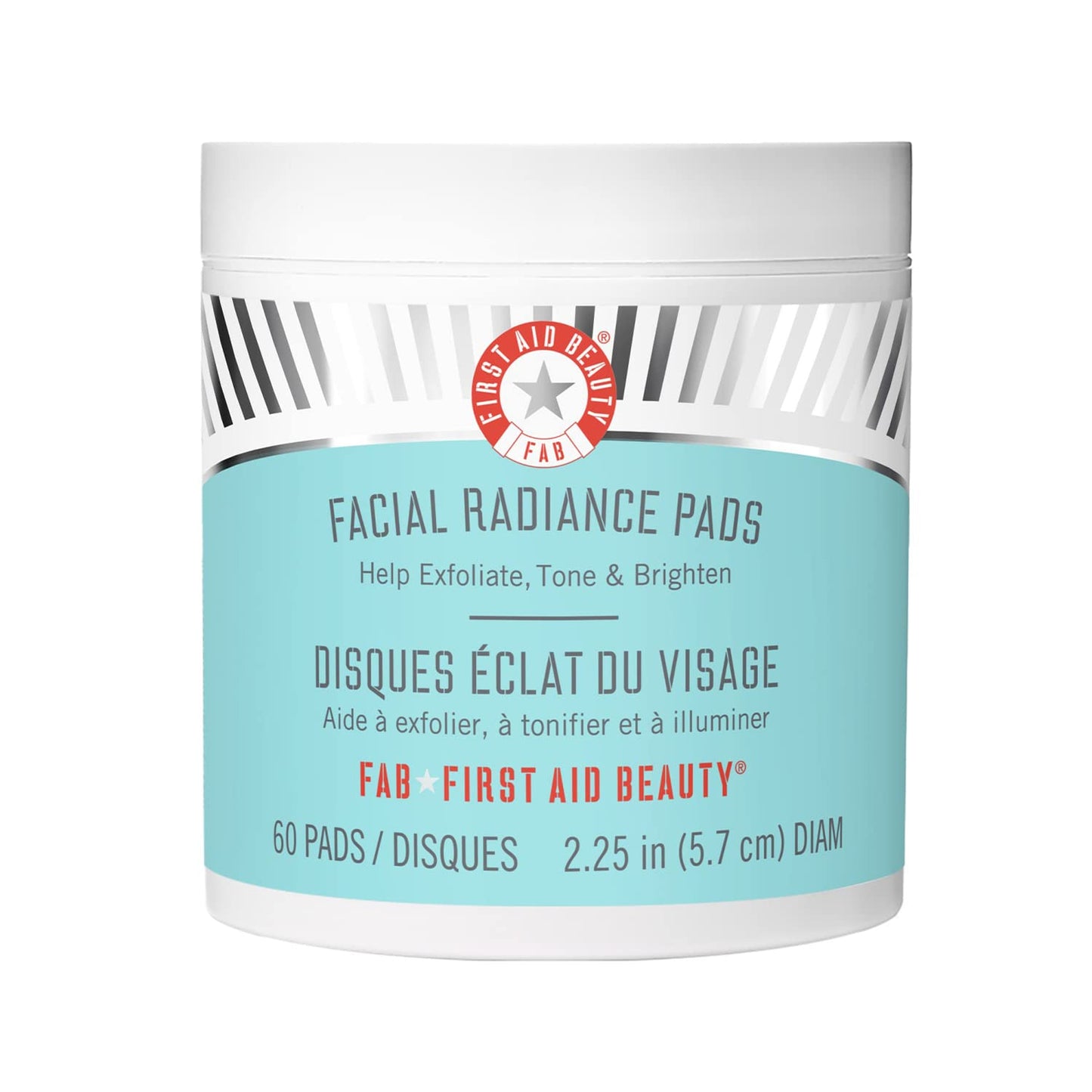 First Aid Beauty Facial Radiance Pads Ð Daily Exfoliating Pads with AHA that Help Tone & Brighten Skin Ð 60 Count