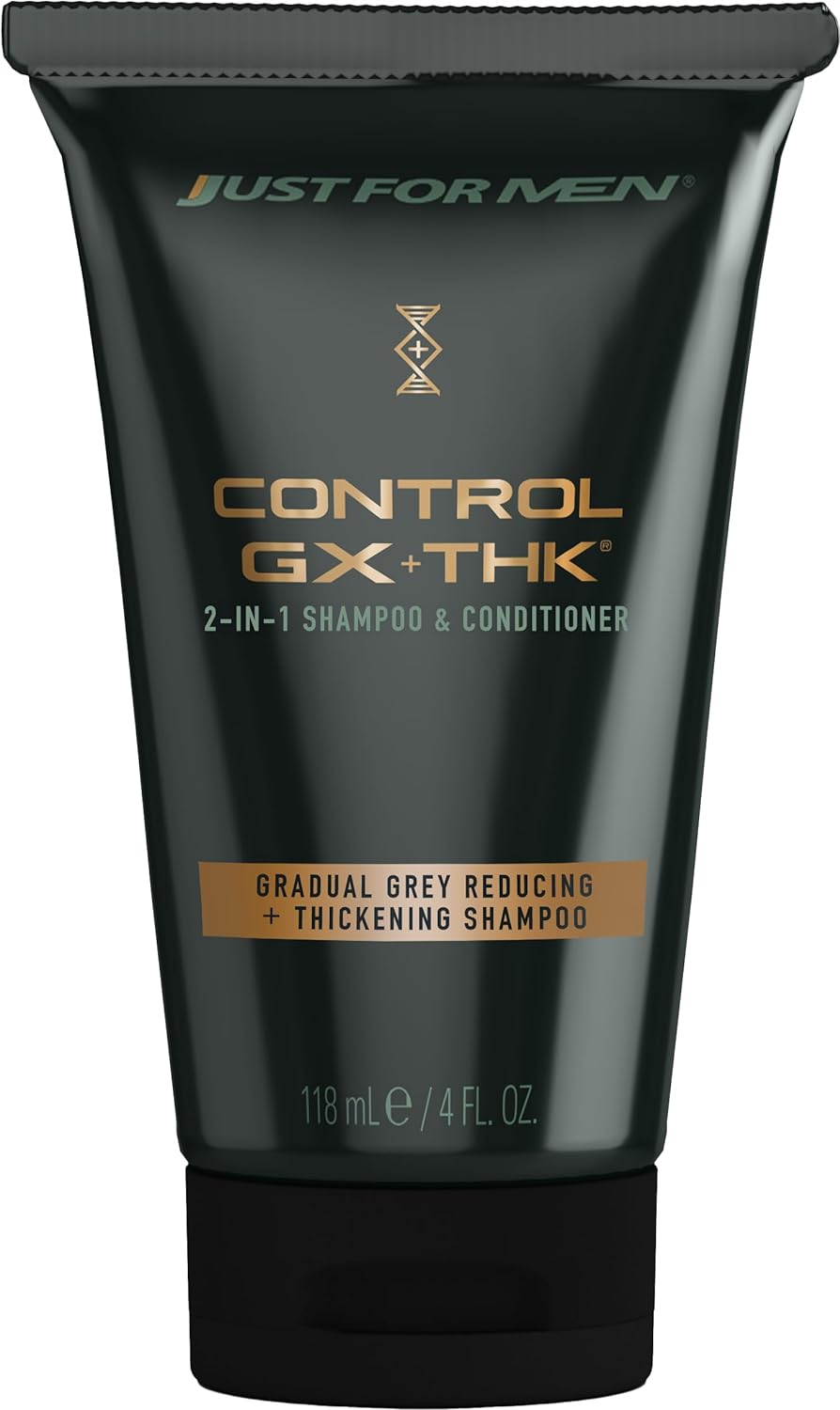 Just for Men Control GX + THK Thickening Shampoo and Conditioner with Grey Reduction, 4 oz