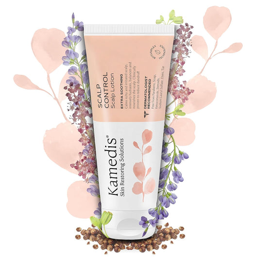 Kamedis Scalp Leave-On Lotion For Sensitive Scalp & Seborrheic Dermatitis, Dandruff, Dry, Itchy, Scaly, Flaky & Irritated Skin, Cruelty-Free, Paraben-Free, Dye-Free, Steroid-Free, Tar-Free, 3.38 oz