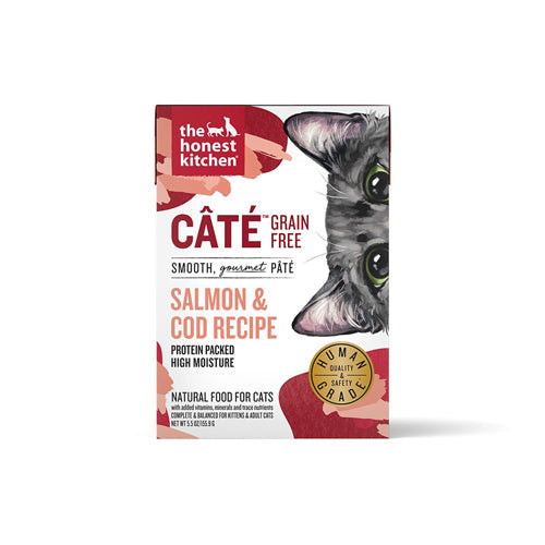 Honest Kitchen Cat Cate Salmon and Cod Pate 5,5oz, (Case of 12)