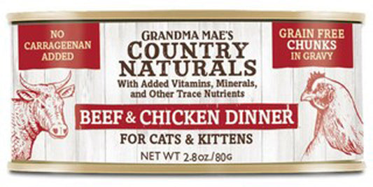 Grandma Maes Country Naturals Grain Free Beef and Chicken Dinner 2.8oz. (Case of 24)