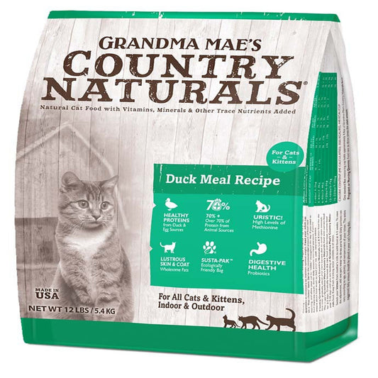 Grandma Maes Country Naturals Cat Duck Meal Recipe for Cats and Kittens 6lbs.