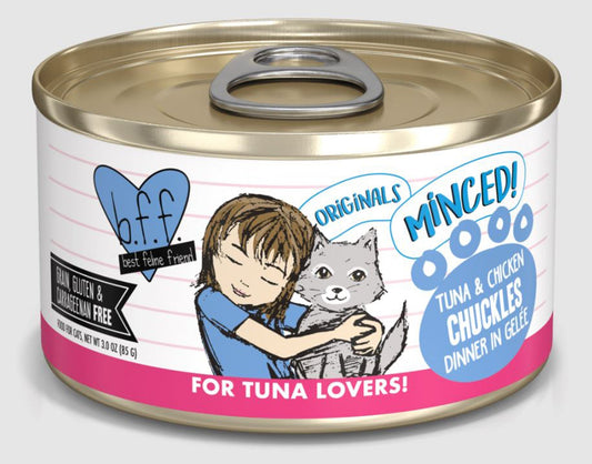 BFF Cat Tuna and Chicken Chuckles Dinner in Gele 5.5oz. (Case Of 24)