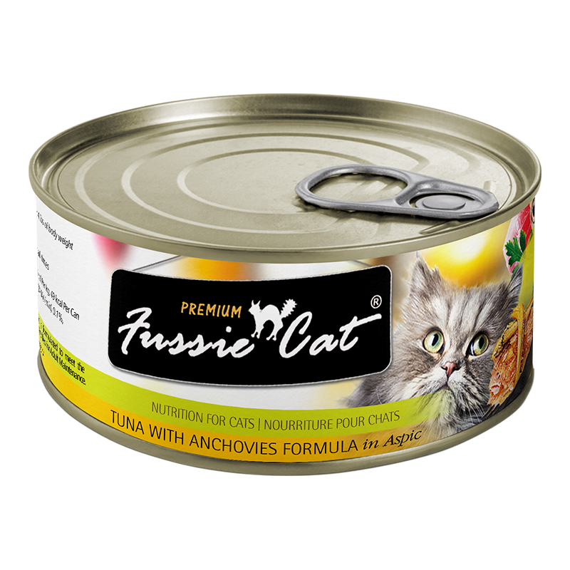 Fussie Cat Premium Tuna Anchovy In Aspic 2.82oz-24 Can