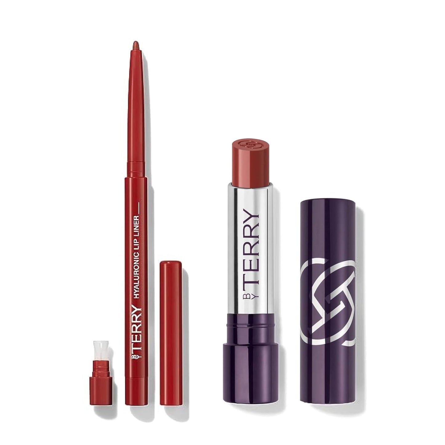 By Terry Hyaluronic Lip Liner Pencil & Hyaluronic Hydra-Balm, Hydrating Formula For Defined, Soft Lips, Vegan, Love Affair